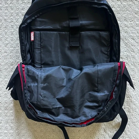 Marvel Red and Black Deadpool Backpack - Picture 4 of 5